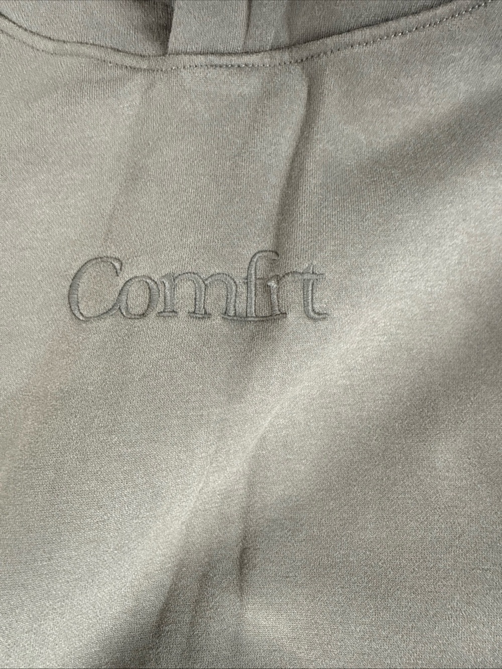New Men’s Comfrt Signature Hoodie Adult 2XL Steel Gray Minimalist Athletic - Picture 2 of 8